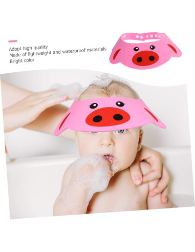 Gorro de Ducha Ajustable para Niños 6 Pcs EVA Colorido