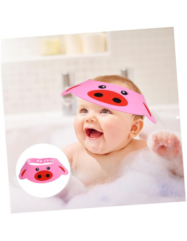 Gorro de Ducha Ajustable para Niños 6 Pcs EVA Colorido