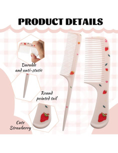 Set de 6 Peines para Niños PKRFCJ - Antiestáticos y Coloridos 2