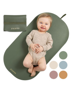 Alfombrilla para Cambiar Pañales ZICOTOs Verde Salvia 76x40 cm