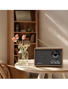 Radio LoopTone R08P AM FM Bluetooth Madera Retro 24cm 2