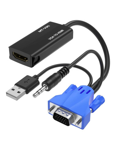Consola KVM 8 Puertos HDMI MT-VIKI con Adaptador VGA a HDMI