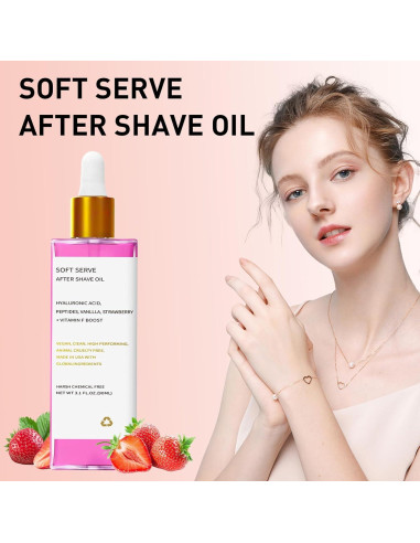 Aceite After Shave EZTZMCN Fresa y Vainilla 90ml Hidratante