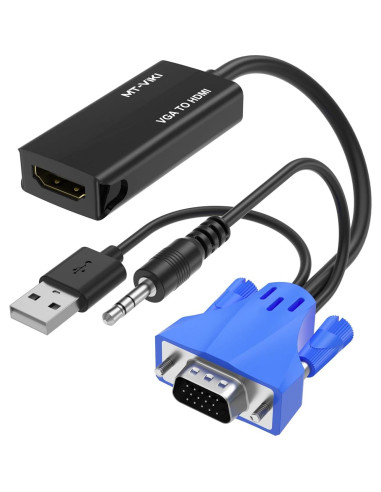 Consola KVM 8 Puertos HDMI MT-VIKI con Adaptador VGA a HDMI