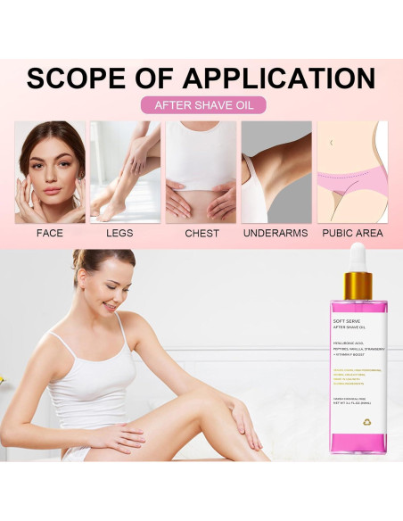 Aceite After Shave EZTZMCN Fresa y Vainilla 90ml Hidratante