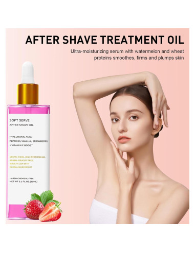 Aceite After Shave EZTZMCN Fresa y Vainilla 90ml Hidratante