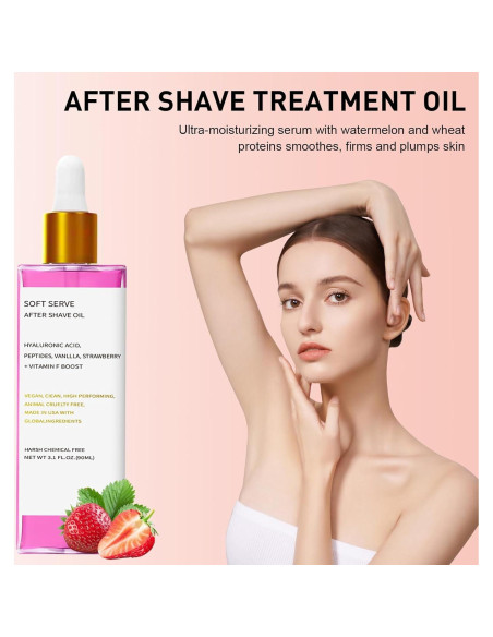 Aceite After Shave EZTZMCN Fresa y Vainilla 90ml Hidratante