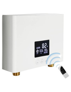 Calentador de Agua Eléctrico Sin Tanque Daordaer 3000W Blanco