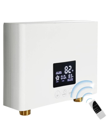 Calentador de Agua Eléctrico Sin Tanque Daordaer 3000W Blanco