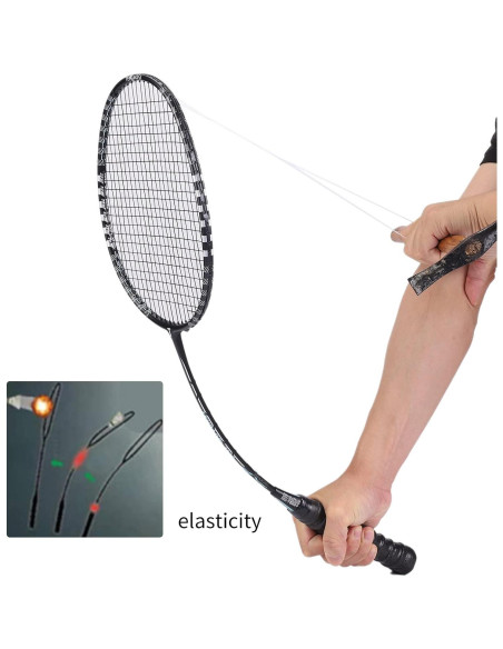 Conjunto 4 Raquetas de Bádminton TENGAOSI Fibra Carbono