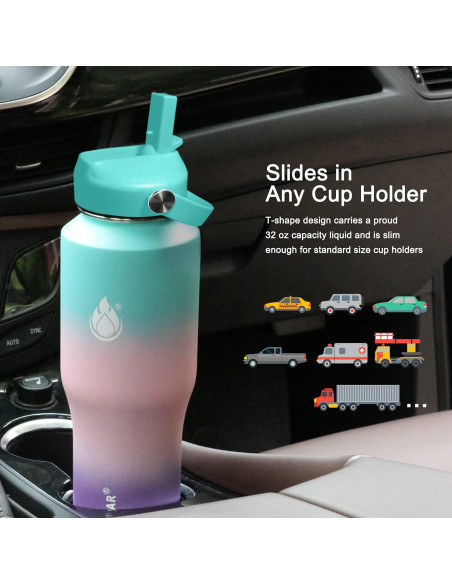 Botella de Agua SENDESTAR 32oz Acero Inoxidable Aislada