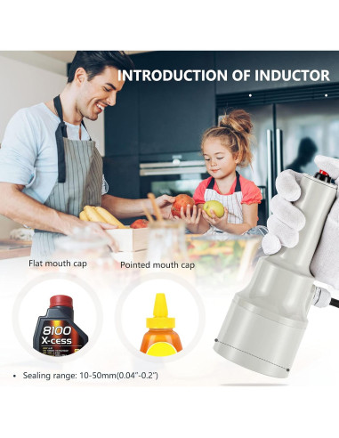 Sellador de Tapas por Inducción NEWTRY 10-50mm 220V