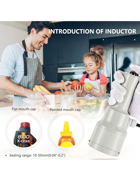 Sellador de Tapas por Inducción NEWTRY 10-50mm 220V
