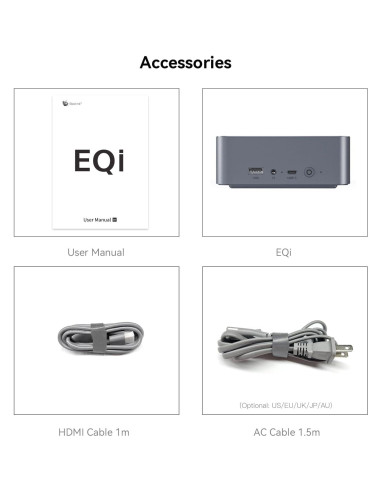 Mini PC Beelink EQI i3-1220P 16GB RAM 500GB SSD Doble Pantalla 4K