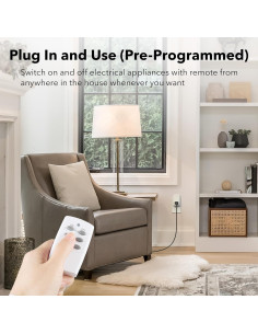 Enchufe Control Remoto BN-LINK 3 Enchufes 1250W Blanco 2