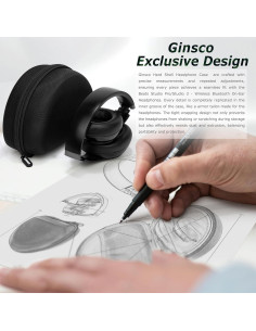 Funda Dura Ginsco para Auriculares Beats Studio Pro - Negro 2
