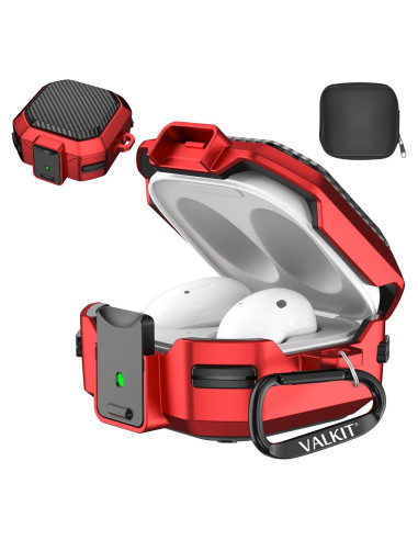 Funda Protectora Valkit para Galaxy Buds FE 2023 - Rojo