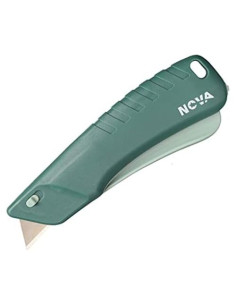 Cuchillo de seguridad retráctil Nova, 22 mm, diseño ergonómico