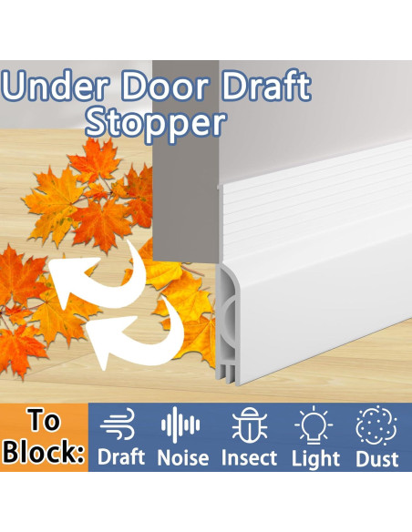 Detenedor de Corrientes de Aire Lumimoi 1M Blanco Aislamiento