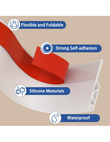 Detenedor de Corrientes de Aire Lumimoi 1M Blanco Aislamiento