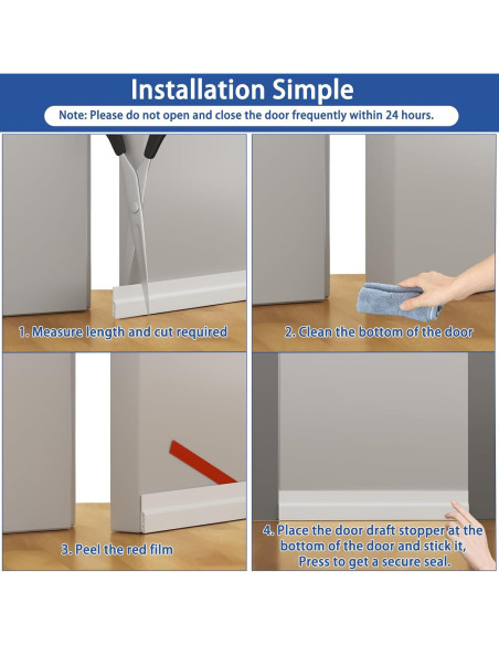 Detenedor de Corrientes de Aire Lumimoi 1M Blanco Aislamiento