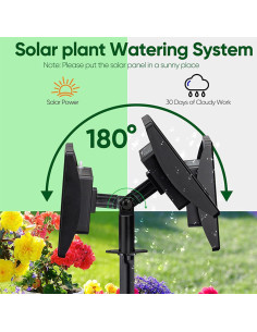 Sistema de Riego por Goteo Solar Fotgear 15m 750ml/min 2