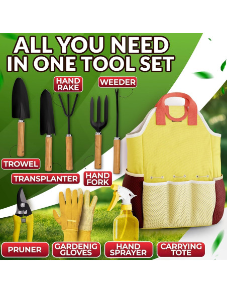 Juego de Herramientas de Jardín NADOBA 10 Piezas Ergonómicas
