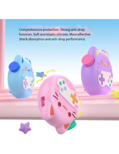 Funda de Silicona Rosa para Tamagotchi Paradise con Cordón 2