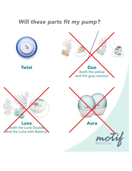 Botellas de Almacenamiento de Leche Materna Motif Medical - 2 Unidades 140 ml