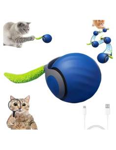 Juguete Interactivo para Gatos 420 VIBEZ Cola Rápida 2.0 Azul