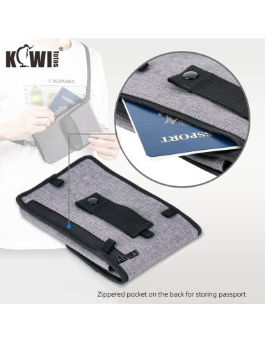 Funda de Teléfono KIWIFOTOS para Cintura y Hombro Gris