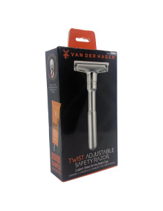 Maquinilla de Afeitar Ajustable Van Der Hagen Plata Mate