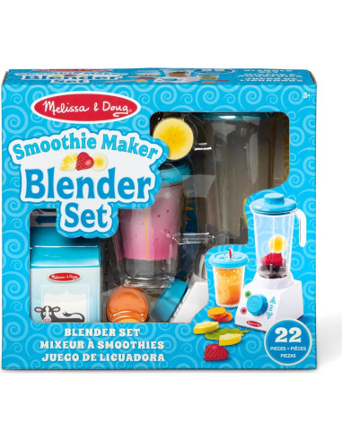 Conjunto de licuadora de batidos Melissa & Doug - 22 piezas