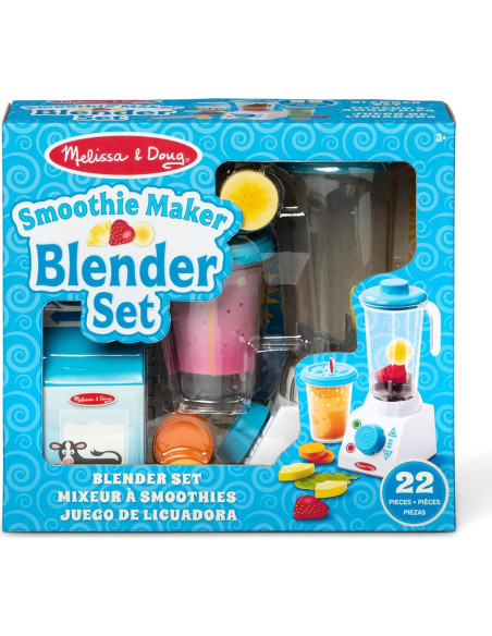 Conjunto de licuadora de batidos Melissa & Doug - 22 piezas