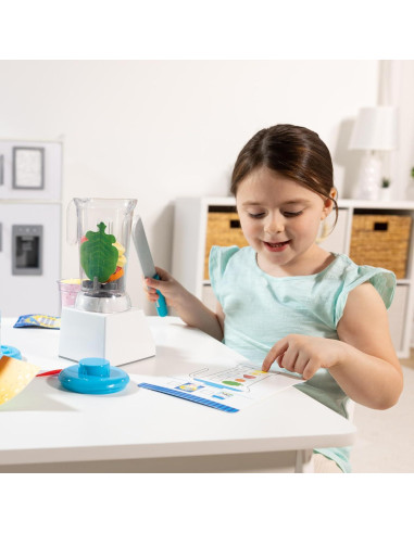 Conjunto de licuadora de batidos Melissa & Doug - 22 piezas