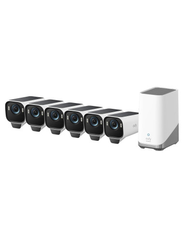 Kit de 6 Cámaras de Seguridad eufyCam S3 Pro 4K Solar AI