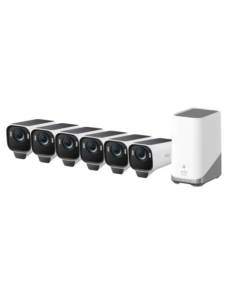 Kit de 6 Cámaras de Seguridad eufyCam S3 Pro 4K Solar AI Kit de 6 Cámaras de Seguridad eufyCam S3 Pro 4K Solar AI