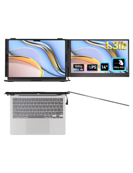 Extensor de Pantalla Portátil AOKER S8 35.56cm FHD IPS