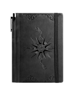 Cuaderno de Piel Vegana CAGIE A5 288 Páginas Rayado