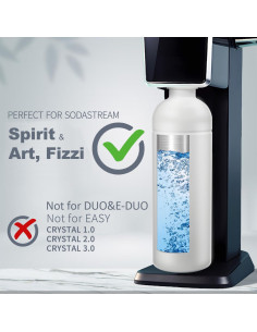 Botella de Acero Inoxidable 1L Parateck para Sodastream 2