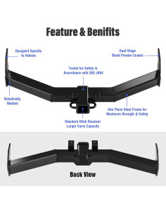 Enganche de Remolque HD Ridez Clase 3 para Cadillac SRX 2010-2016 2