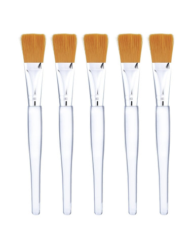 Brocha para Mascarilla Facial Mudder 5 Piezas Mango Transparente