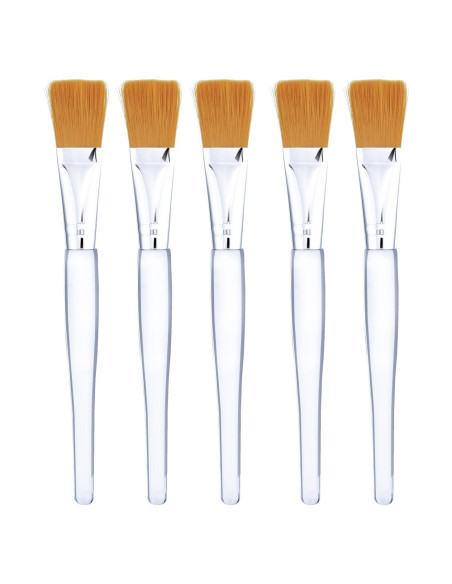 Brocha para Mascarilla Facial Mudder 5 Piezas Mango Transparente