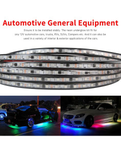 Luces LED Underglow DREAMIZER, 6 Tiras RGB 12V Impermeables 2