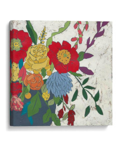 Lienzo Botanico Brilliant Blossoms II Canvas Lab 60x60 cm
