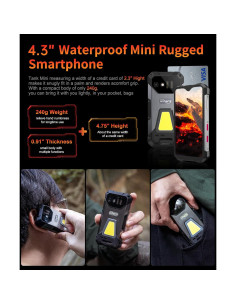 Smartphone Resistente Tank Mini 4.3" Android 13 15GB RAM 256GB 2