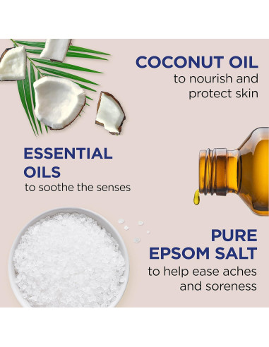 Baño de Sal de Epsom Dr Teal con Aceite de Coco 1.36 kg