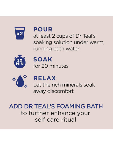 Baño de Sal de Epsom Dr Teal con Aceite de Coco 1.36 kg