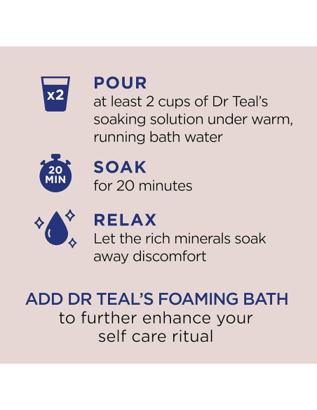 Baño de Sal de Epsom Dr Teal con Aceite de Coco 1.36 kg