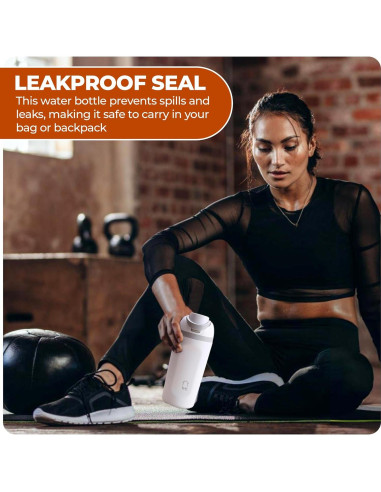 Botella de Agua THC 591 ml Acero Inoxidable Doble Pared